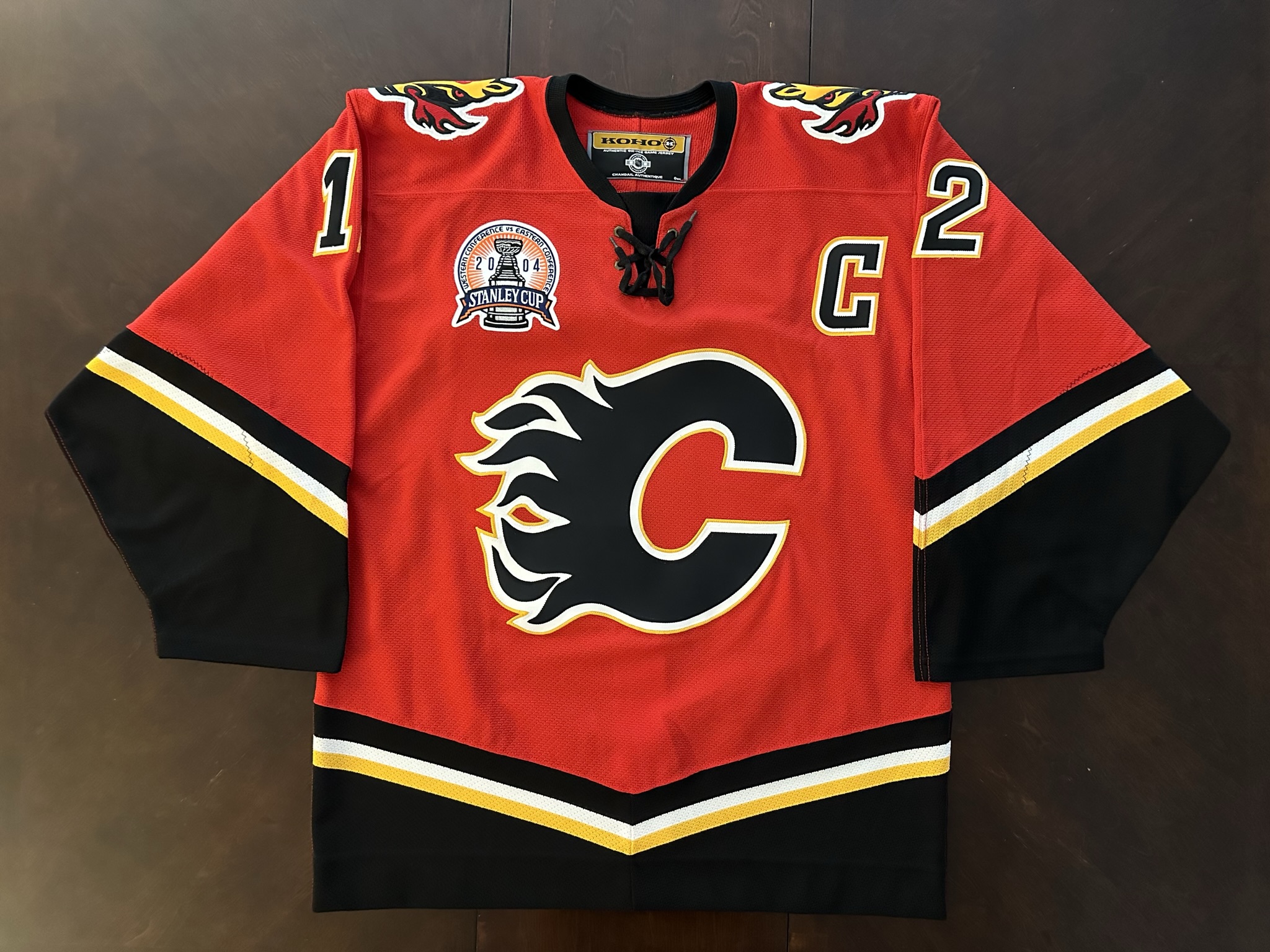 Calgary Flames 2004 Home Jarome Iginla Large CCM Jersey